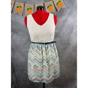 Maurices Sleeveless Dress With Lace Upper Size Large